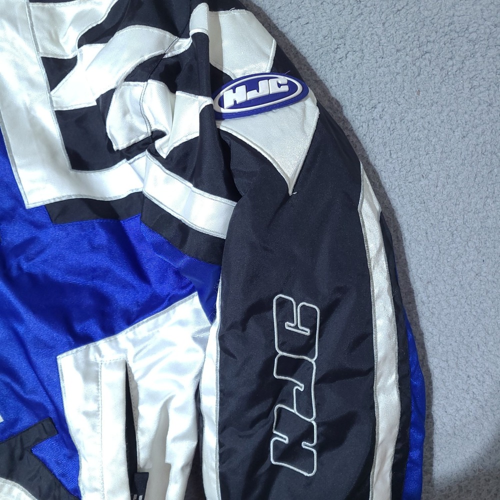 HJC Jacket Womens Medium Snowmobile Racing Dual Zip Quilted Lining - Picture 2 of 16